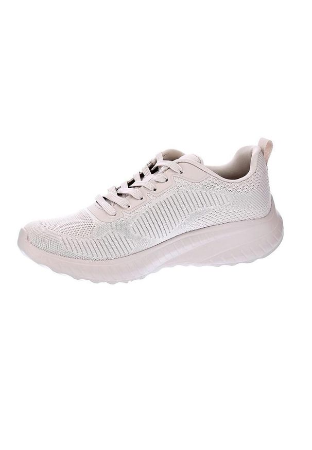 skechers - Buty na co dzień damskie SKECHERS BOBS SQUAD CHAOS - FACE OFF lekkie. Okazja: na co dzień. Kolor: różowy, wielokolorowy, beżowy. Sport: fitness