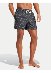 Adidas - adidas Szorty kąpielowe Wave Logo CLX IT8599 Czarny Regular Fit. Kolor: czarny. Materiał: syntetyk #3