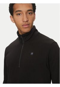G-Star RAW - G-Star Raw Bluza Nifous Half Zip D26305-D566 6484 Czarny Regular Fit. Kolor: czarny. Materiał: bawełna, syntetyk #4
