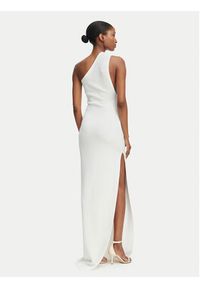 Elisabetta Franchi Sukienka wieczorowa AM-43B-62E2-V600 Kremowy Slim Fit. Kolor: kremowy. Materiał: wiskoza. Styl: wizytowy #2