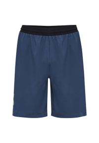 Spodenki treningowe Hummel. Kolor: żółty, wielokolorowy, niebieski. Materiał: materiał. Sport: fitness