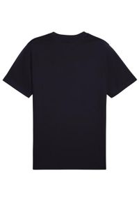 Puma - T-shirt Męski Logo ESS No.1. Kolor: niebieski. Sport: turystyka piesza
