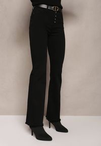 Renee - Czarne Jeansy Dzwony High Waist Bestunna. Stan: podwyższony. Kolor: czarny. Styl: klasyczny #5