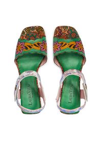 Laura Vita Sandały Jacqueso 20 Zielony. Kolor: zielony. Materiał: skóra #3