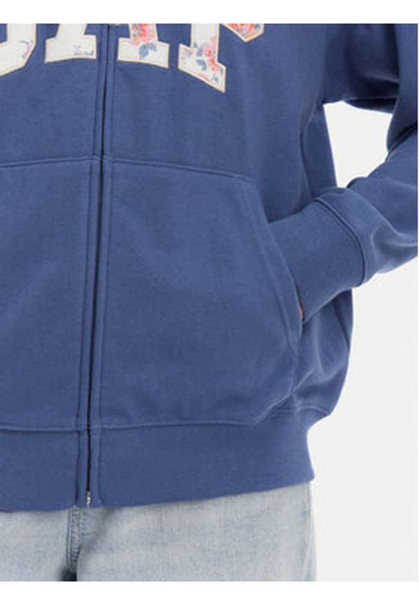 GAP - Gap Bluza 727433-06 Niebieski Relaxed Fit. Kolor: niebieski. Materiał: bawełna