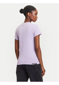 Karl Lagerfeld Jeans T-Shirt A1W17004 Fioletowy Slim Fit. Kolor: fioletowy. Materiał: bawełna #3