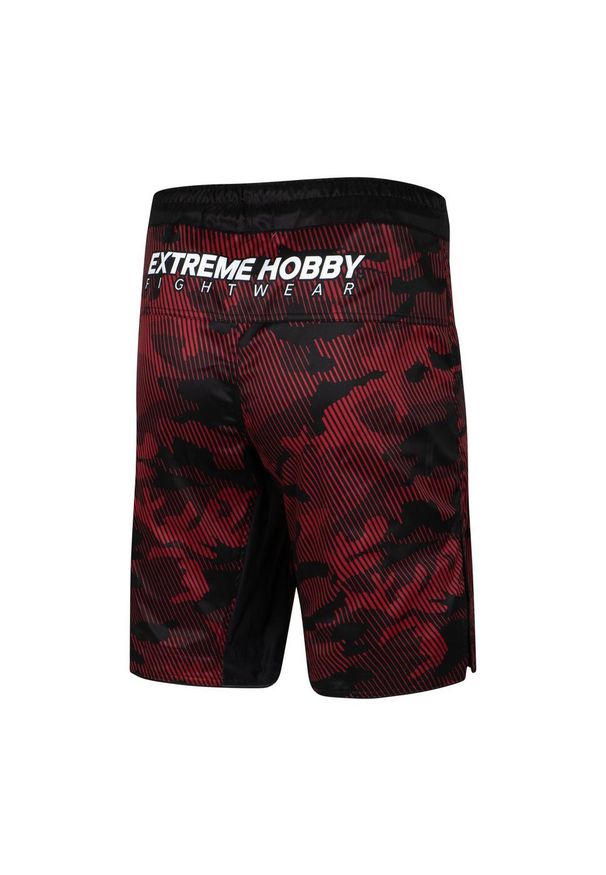 Spodenki do Grapplingu MMA BJJ K1 męskie EXTREME HOBBY HAVOC. Kolor: czerwony. Materiał: poliester