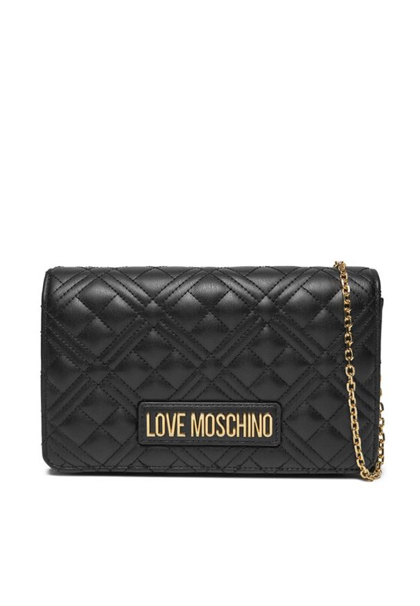 Love Moschino - LOVE MOSCHINO Torebka JC4079PP0LLA0000 Czarny. Kolor: czarny. Materiał: skórzane