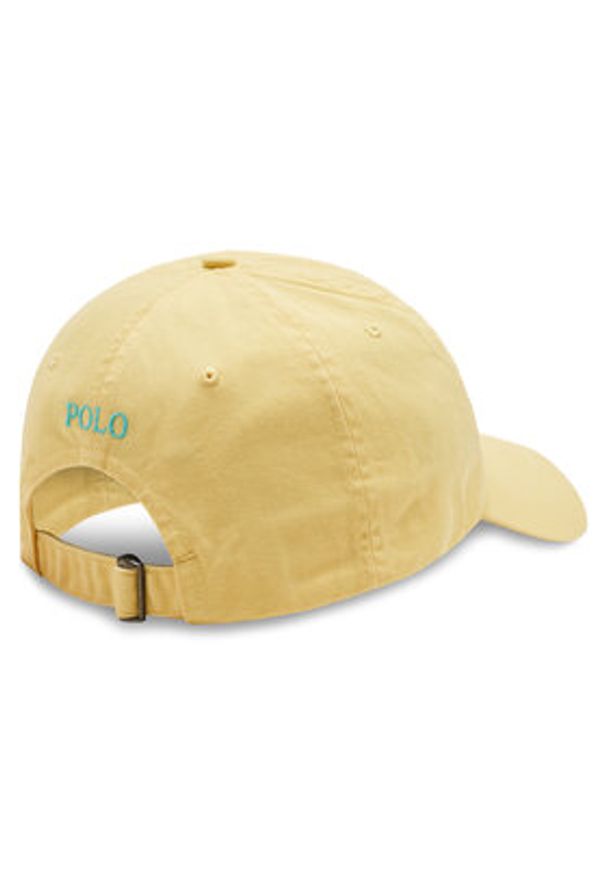 Polo Ralph Lauren Czapka z daszkiem 211912843001 Żółty. Kolor: żółty. Materiał: materiał