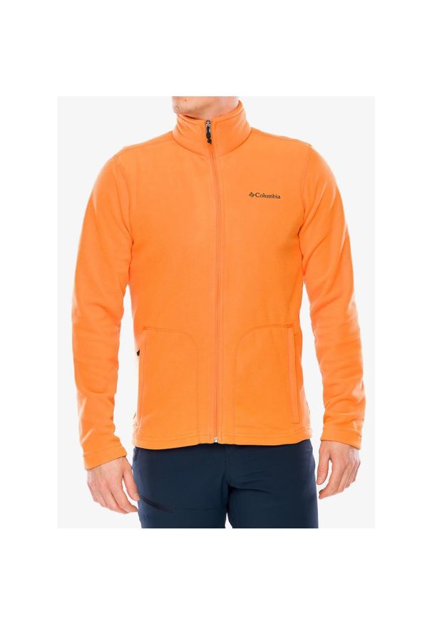 columbia - Bluza polarowa męska Columbia Fast Trek Light FZ Fleece. Kolor: pomarańczowy. Materiał: polar