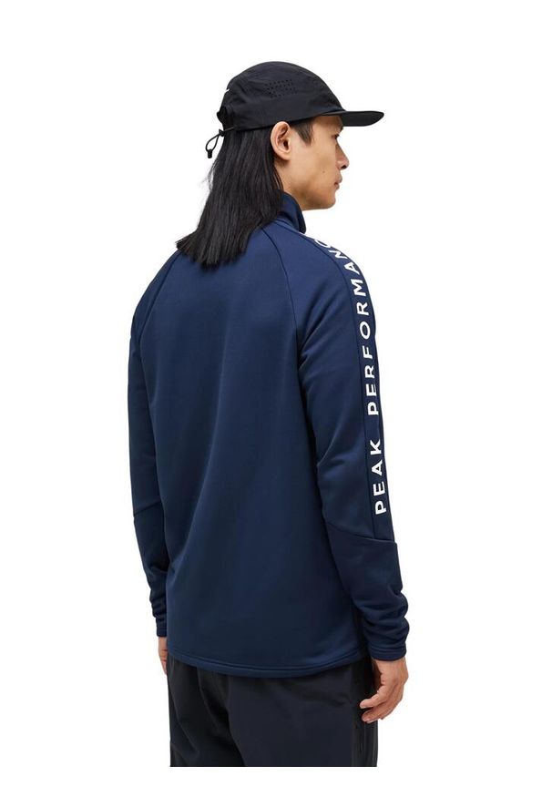 Bluza Peak Performance męska Rider Zip Jacket granatowa - M. Kolor: niebieski