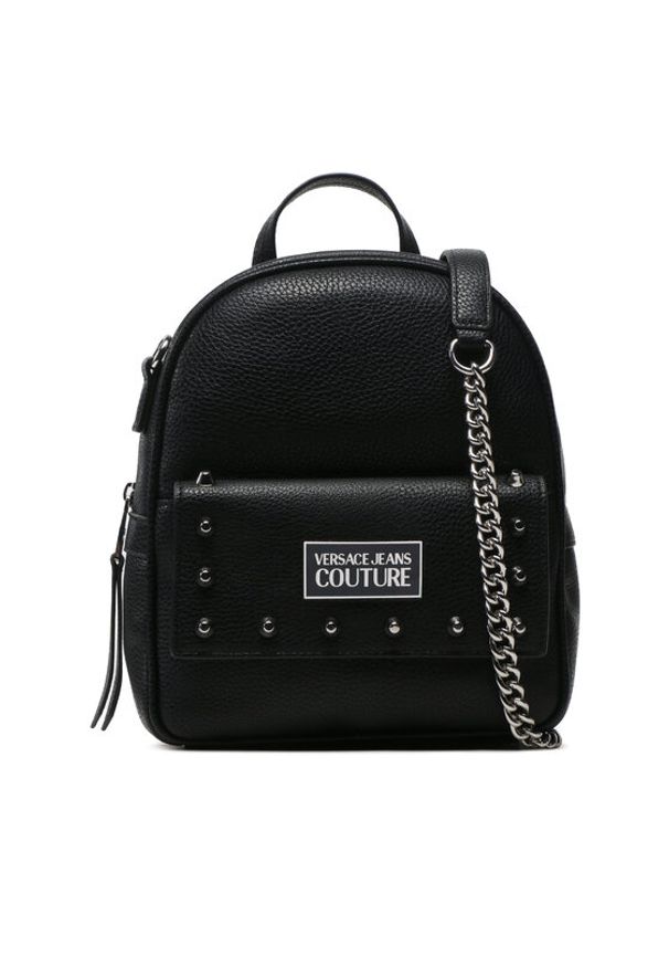 Versace Jeans Couture Plecak 74VA4BE8 Czarny. Kolor: czarny. Materiał: skóra