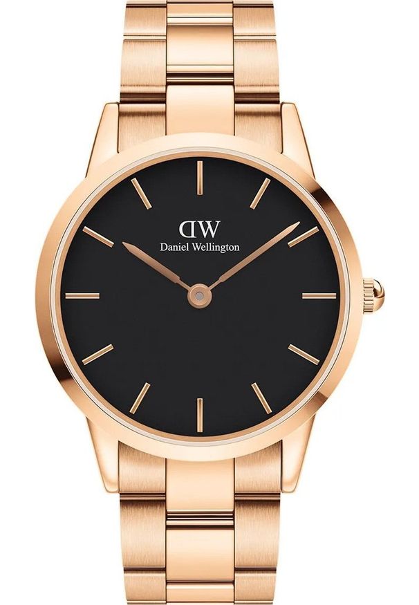 Zegarek Daniel Wellington Zegarek damski Daniel Wellington DW00100344 różowe złoto. Kolor: złoty, wielokolorowy, różowy
