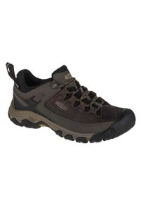 keen - Buty trekkingowe męskie Keen Targhee WP Iii. Zapięcie: sznurówki. Kolor: brązowy, wielokolorowy, czarny. Materiał: nubuk. Szerokość cholewki: normalna #1