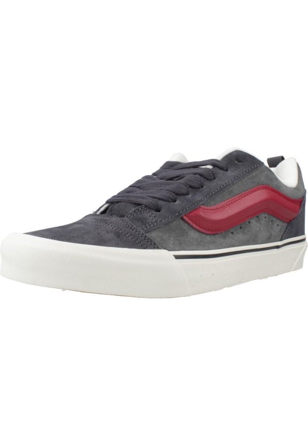 Vans - Buty VANS KNU SKOOL Szary. Kolor: szary. Materiał: tkanina, skóra. Sport: skateboard