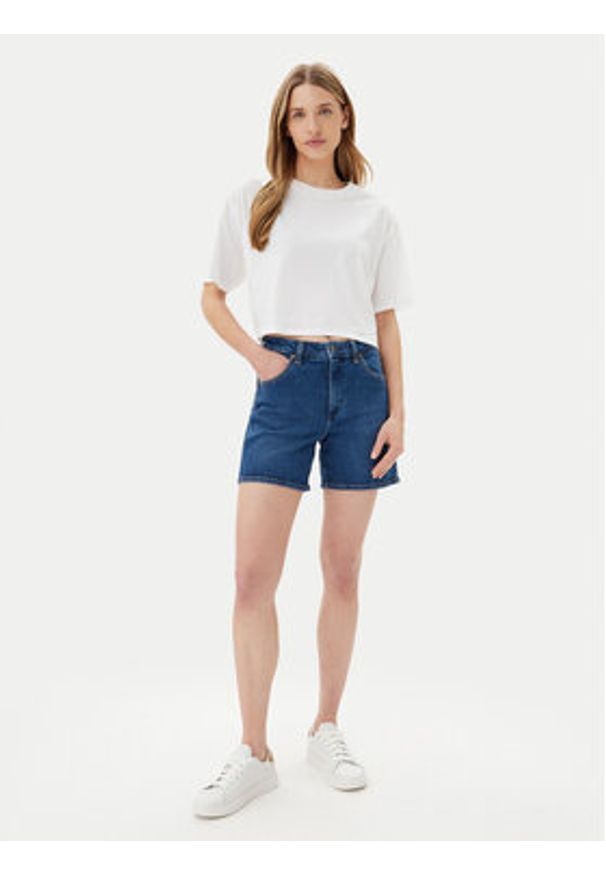 Wrangler Szorty jeansowe Cowboy 112366267 Niebieski Relaxed Fit. Kolor: niebieski. Materiał: bawełna