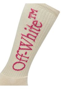 OFF-WHITE - Off-White Skarpety Wysokie Męskie OWRA003S23KNI0010432 Écru. Materiał: bawełna, materiał