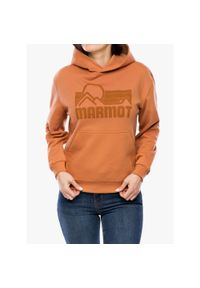Bluza z kapturem damska Marmot Coastal Hoody. Typ kołnierza: kaptur. Kolor: pomarańczowy