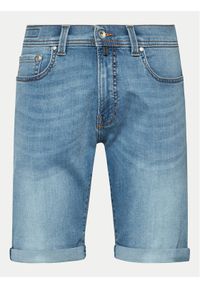 Pierre Cardin Szorty jeansowe 34520/000/8128 Niebieski Modern Fit. Kolor: niebieski. Materiał: bawełna, jeans