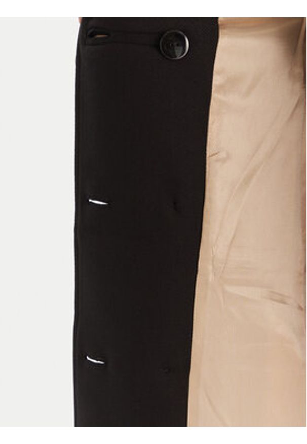 Babylon Płaszcz przejściowy E215BI Czarny Regular Fit. Kolor: czarny. Materiał: syntetyk