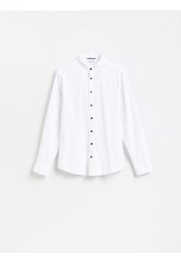 Reserved - Koszula super slim fit - biały. Kolor: biały. Materiał: bawełna, tkanina #1