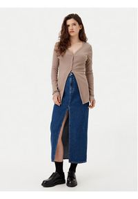 Calvin Klein Jeans Kardigan J20J224761 Beżowy Slim Fit. Kolor: beżowy. Materiał: bawełna #3