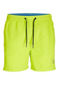 Jack & Jones - Jack&Jones Szorty kąpielowe Fiji 12225961 Żółty Regular Fit. Kolor: żółty. Materiał: syntetyk