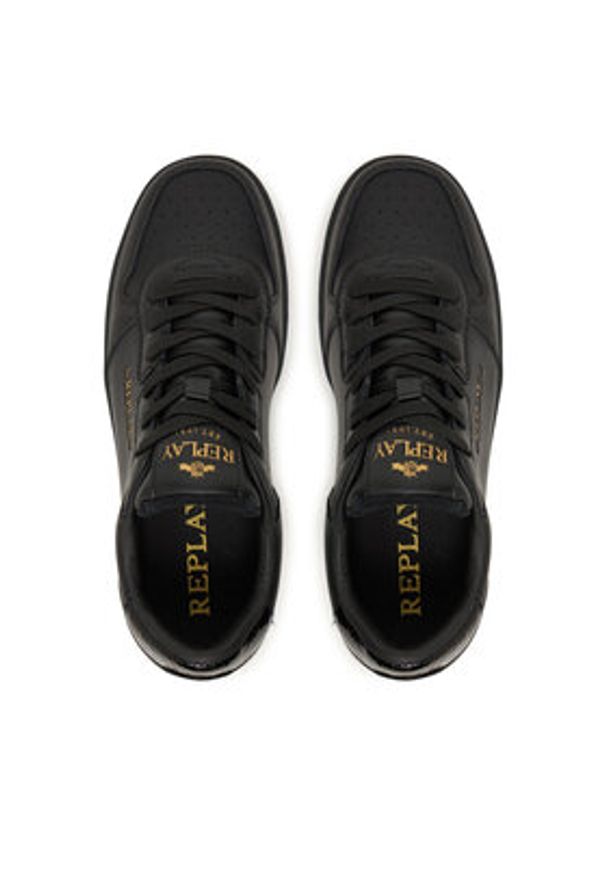 Replay - REPLAY Sneakersy GWZ5O.000.C0024L Czarny. Kolor: czarny. Materiał: skóra