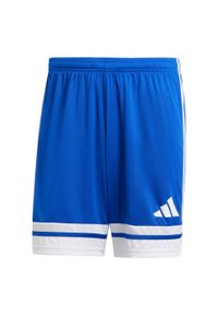Adidas - Szorty Squadra 25. Kolor: biały, wielokolorowy, niebieski. Materiał: materiał