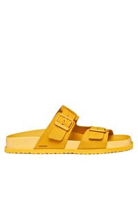 Klapki Geox. Kolor: żółty #1