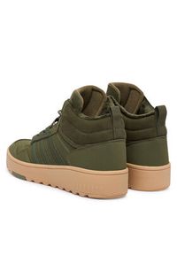 Adidas - adidas Sneakersy Hoops 4.0 Mid JQ5363 Khaki. Kolor: brązowy. Materiał: skóra #3