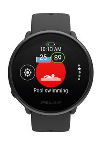 POLAR - Zegarek sportowy Polar Ignite 2 czarny. Rodzaj zegarka: smartwatch. Kolor: czarny. Materiał: polar. Styl: sportowy