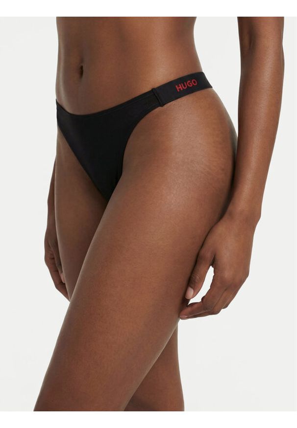 Hugo - HUGO Stringi 50557094 Czarny. Kolor: czarny. Materiał: bawełna