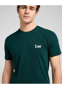 Lee - MESKA KOSZULKA LEE SS SMALL LOGO TEE JADE FOREST 112370501 #4