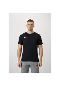 Koszulka sportowa męska Puma Team Goal Casuals. Kolor: czarny. Materiał: bawełna. Długość rękawa: krótki rękaw. Długość: krótkie