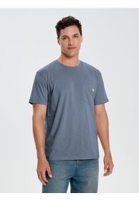 Sinsay - Bawełniana koszulka - szary. Kolor: szary. Materiał: bawełna