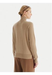 BOSS Golf C_Faghettini 50551356 Beżowy Regular Fit. Typ kołnierza: golf. Kolor: beżowy. Materiał: bawełna #3