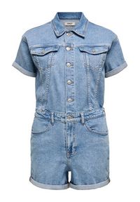 only - ONLY Kombinezon Castel 15344704 Niebieski Regular Fit. Kolor: niebieski. Materiał: bawełna #4