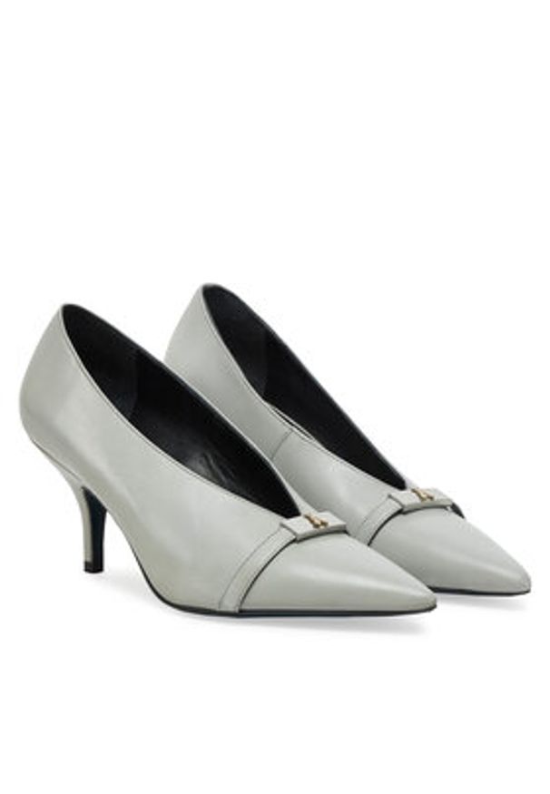Patrizia Pepe Szpilki 8Z0097/L048-S702 Szary. Kolor: szary. Materiał: skóra. Obcas: na szpilce