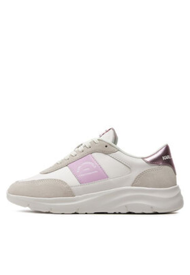 Karl Lagerfeld - KARL LAGERFELD Sneakersy KL63624 Biały. Kolor: biały. Materiał: materiał