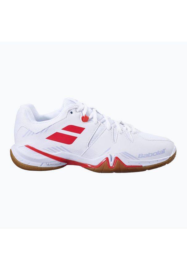 Buty do badmintona damskie Babolat Shadow Spirit. Kolor: biały