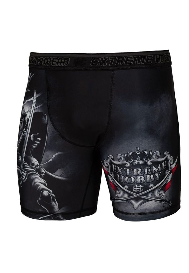 Spodenki Vale Tudo do MMA męskie EXTREME HOBBY HUSARZ. Kolor: czarny. Materiał: elastan, poliester