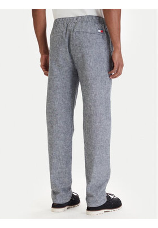 Tommy Jeans Spodnie materiałowe Sonny DM0DM22820 Niebieski Slim Fit. Kolor: niebieski. Materiał: bawełna