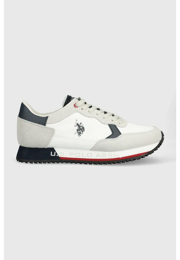 U.S. Polo Assn. sneakersy CLEEF kolor biały. Zapięcie: sznurówki. Kolor: biały