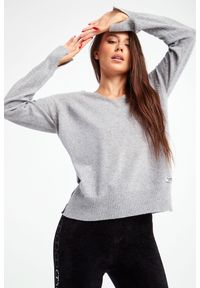 Twinset Milano - Sweter TWINSET. Wzór: melanż, aplikacja #2