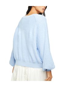 FREE PEOPLE - Niebieski sweter Find My Friend. Kolor: niebieski. Materiał: bawełna, dzianina, prążkowany. Długość: długie #4