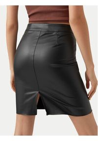 Vero Moda Spódnica z imitacji skóry Olympia 10274454 Czarny Slim Fit. Kolor: czarny. Materiał: skóra