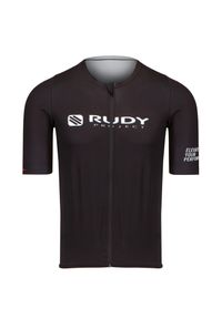 Rudy Project - Koszulka rowerowa RUDY PROJECT FACTORY. Kolor: brązowy. Materiał: skóra, materiał. Sport: kolarstwo, fitness