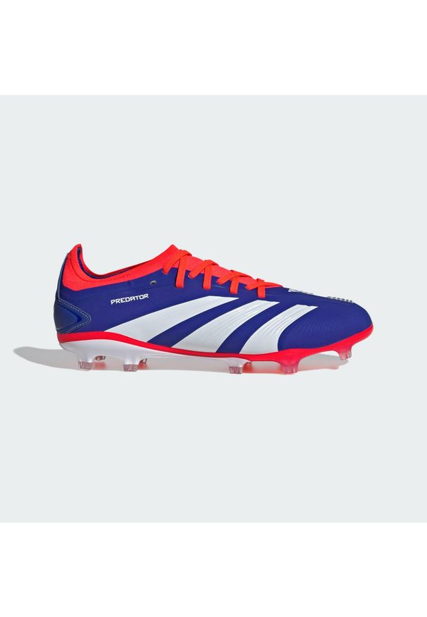 Adidas - Buty Predator Pro FG. Kolor: czerwony, niebieski, wielokolorowy, biały. Materiał: materiał. Sport: piłka nożna