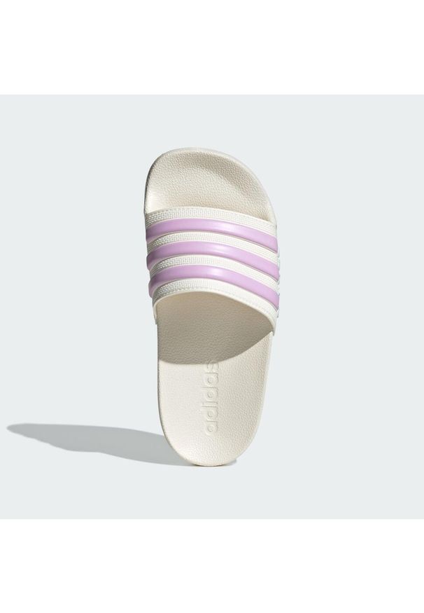 Adidas - Klapki Adilette Shower. Kolor: różowy, biały, zielony, wielokolorowy. Styl: sportowy